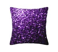 FROON Four Seasons Universal Beautiful Purple Glitter Pillow Cover Ideal As A Sofa Pillow, Waist Cushion, Or Decorative Seat Pad