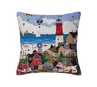 FROON Four Seasons Universal Coastal Lighthouse Pillow Cover Ideal As A Sofa Pillow, Waist Cushion, Or Decorative Seat Pad