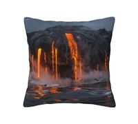 FROON Four Seasons Universal Kilauea Volcano Pillow Cover Ideal As A Sofa Pillow, Waist Cushion, Or Decorative Seat Pad