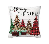 FROON Four Seasons Universal Merry Christmas Pillow Cover Ideal As A Sofa Pillow, Waist Cushion, Or Decorative Seat Pad