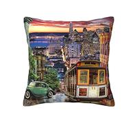 FROON Four Seasons Universal San Francisco Pillow Cover Ideal As A Sofa Pillow, Waist Cushion, Or Decorative Seat Pad