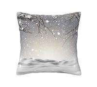 FROON Four Seasons Universal Snowflake Pine Tree Pillow Cover Ideal As A Sofa Pillow, Waist Cushion, Or Decorative Seat Pad