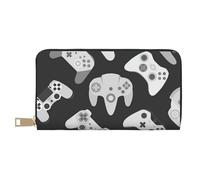 FROON Game Controller Long Faux Leather Clutch Chic Stylish Women's Wallets for Modern Women Large Capacity Card Holder and Organizer Pockets Durable Purse Handbag for Everyday Travel