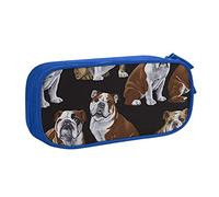 FROON Pouch for School Office Supplies English Bulldogs Big Capacity Pen Case Large Capacity Pencil Bag for Students Stationery Pouch Pencil Box Desk Organizer with Smooth Zipper Portable Pencil