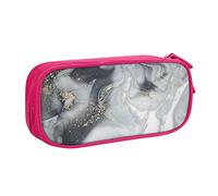 FROON Pouch for School Office Supplies Grey Marble Stripe Big Capacity Pen Case Large Capacity Pencil Bag for Students Stationery Pouch Pencil Box Desk Organizer with Smooth Zipper Portable Pencil