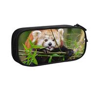 FROON Pouch for School Office Supplies Little Red Panda Big Capacity Pen Case Large Capacity Pencil Bag for Students Stationery Pouch Pencil Box Desk Organizer with Smooth Zipper Portable Pencil