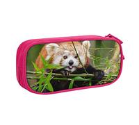 FROON Pouch for School Office Supplies Little Red Panda Big Capacity Pen Case Large Capacity Pencil Bag for Students Stationery Pouch Pencil Box Desk Organizer with Smooth Zipper Portable Pencil