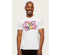 Froot Loops Breakfast Cereal Logo T-Shirt Kelloggs White S