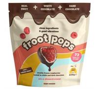 Froot Pops Froot Pops Frozen Raspberries in White & Dark Chocolate 220g
