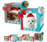 Froplay Dog, Realistic Robot Puppy, Robot Dogs That Act Like Real Dogs, Electronic Interactive Stuffed Dog For Sitting, Barking, Walking And Running Brown (L-2PCS)