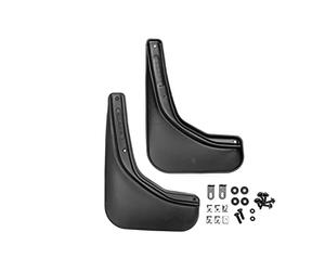 FROSCH Car Rubber Mudflaps rear designed for SUZUKI Jimny, 2018-2 pcs with Fastener & Mounting Screws