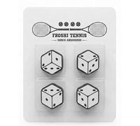 FROSHI Tennis Vibration Dampeners Shock Absorbers Performance Accessory Gift Fun Design 4-Pack Match with Your Doubles Partner! (Dice)