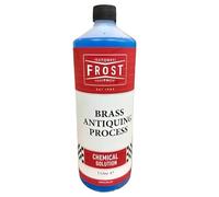 FROST Brass Antiquing Process, Chemical Solution, 1 Litre, Professional-Grade Patina for Decorative Crafts and Restoration Projects, Made in England
