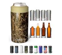 Frost Buddy Universal Can Cooler - Fits all - Stainless Steel Can Cooler for 12 oz & 16 oz Regular or Slim Cans & Bottles - Stainless Steel (Real Tree Max7)