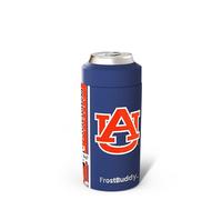 Frost Buddy Universal Can Cooler - Fits all - Stainless Steel Can Cooler for 12 oz & 16 oz Regular or Slim Cans & Bottles - Stainless Steel (Auburn War)