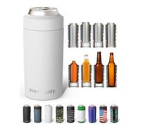 Frost Buddy Universal Can Cooler - Fits Slim Cans, 12 & 16oz (All white)