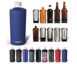 Frost Buddy XL Can Cooler - Fits 12/16/20/24 oz Cans & Bottles (Navy)