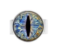 Frost Dragon Eye Ring Vintage Art Photo Jewelry