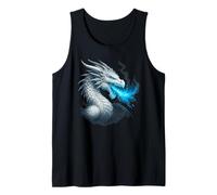 Frost Dragon Ice Flame Mythical Fantasy Beast Cold Fire Tank Top