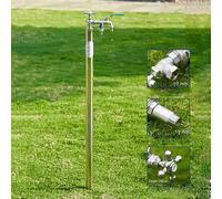 Frost-Free Outdoor Faucet, 120cm/47in Garden Hose Bib, Freeze-Proof Water Tap for Yard, Outdoor Faucet with Hose Connector, Weather-Resistant, Easy Installation