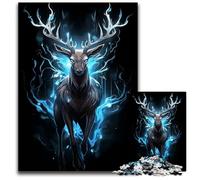 Frost Gaze Deer Puzzles 1000 Pieces for Adults Impossible Jigsaw Puzzles for Adults Brain Challenge for TeenagersHome Decor 1000 PCS(75x50cm)