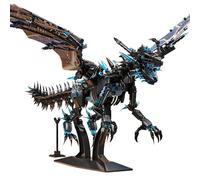 Frost Giant Dragon Building Set, 1607PCS Magic Beastly Model Toys, Cool Animals Model Dragon Building Bricks Kit, Collection or Home Office Decor and Ideas Gifts for Game Fan Adults(68258)