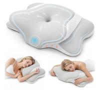 Frost IX Memory Foam Pillow, Pillows for Neck And Shoulder Pain. | Slow-Rebound Memory Foam Ergonomic Pillow, Removable Washable Cooling Cover, Neck Pillow for Side Back Stomach Sleeper (Grey)