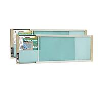 Frost King 2AWS1145 WB Marvin Adjustable Window Screen, 10in High x Fits 25-45in Wide (2-Pack), Natural