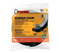 Frost King Available R534H Sponge Rubber Foam Tape 5/16-Inch, Black, 3/4" W, 5/16" T, 10 ft L