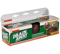 Frost King DE46BR Automatic Plastic Drain Away Downspout Extender, Extends 4-Feet, Brown