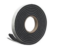 Frost King P Self-Stick Rubber Foam Weatherseal, 1" W, 5/16" T, 10 ft L, Black