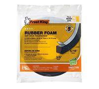 Frost King R538H Foam Tape, Black, 3/8" W, 5/16" T, 10 ft L