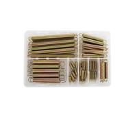 FROST Metric Expansion Spring Assortment 70 Piece - 7 Sizes Steel Extension Tension Springs with Hooks for Automotive & Mechanical Use