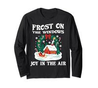 Frost On The Windows Christmas Santa Xmas Family Celebration Long Sleeve T-Shirt