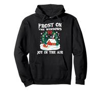 Frost On The Windows Christmas Santa Xmas Family Celebration Pullover Hoodie
