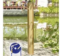Frost-Proof Outdoor Faucet for Vertical Garden, Hose Bib with Long Spout & Gun - 98x10.5cm, Ideal for Winter Use, Easy Ground Installation