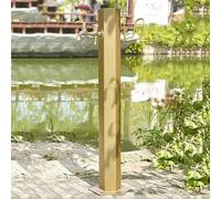 Frost-Proof Outdoor Faucet with Dual Spouts & Hose Connector, Vertical Garden Design, 98x10.5cm, Perfect for Winter Gardening & Cold Weather Plants