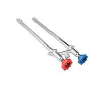 Frost-Proof Outdoor Faucet with Hot & Cold Water Supply Durable Copper Construction 1/2" MIP x 3/4" GHT Threads Ideal for Year-Round Use Weather-Resistant Plumbing Solution