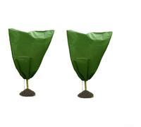 Frost Protection Blanket with Drawstring for Winter Use on Trees Shrubs Potted Plants and Fruit Bearing Bushes Breathable 210D Fabric (A)