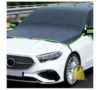 Frost Protection Car Windscreen with 6 Magnets and 4 Tie Down Straps, Winter Protection Car Windscreen for the Against Snow, Ice, Frost for Car, SUV Van, Protects, Green