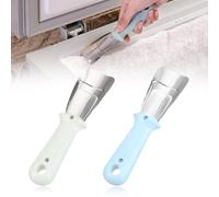 Frost Shovel De-Icer Scraper Freezer Kitchen 2 Pieces Stainless Steel Defrost Scoop Freezer Household Kitchen De-Icer Fridge Cleaning Device Fridge De-Icer Shovel