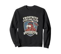 Frostbite Curling Club Walrus Mascot Crest Sweatshirt