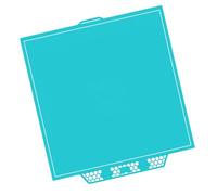 Frostbites/Glaciers Metal 3D Printer Bed Plate with Excellent Adhesion for PLAs PETG Cold Printing and Quick Release Plas PETG Adhesion Plate