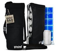 Frostbox Golf Bag Cooler with Ice Pack - Insulated 6-Can Beer Sleeve - Stays Cold for Hours Discreet Hidden Design - Fits in Golf Bag - Black