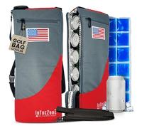 Frostbox Golf Bag Cooler with Ice Pack | Insulated 6-Can Beer Sleeve | Stays Cold for Hours Discreet Hidden Design - Fits in Golf Bag - Red