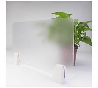 Frosted Acrylic Desk Divider 30x40cmTranslucent Office Partition with ClampSneeze Guard for Students & CanteensStylish & Functional Table Shield