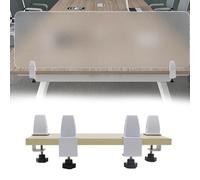 Frosted Acrylic Desk Divider Panel - Soundproof Clamp-On for Workstations & Classrooms, 50 x 30 cm (19.7 x 11.8 in) - Enhance Focus & Privacy
