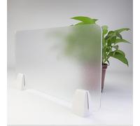 Frosted Acrylic Desk Partition Screen, Adjustable Privacy Divider for Office and Dorm, Portable Separation Baffle, Desktop Privacy Panel, Office Desk Divider