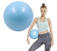 Frosted Anti-Burst Pilates Ball 25cm, Small Yoga Fitness Ball for Core Strength Training, Balance and Stability Exercises, Physical Therapy Equipment, Home Gym and Office Seating Support (Blue)