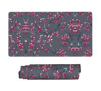 Frosted Berry Twig Winter Print Mouse Pad Large Mouse Pad for Desk, Non-Slip Gaming Mousepad 15.8x29.5in